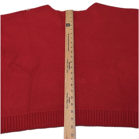 33 Degrees Ugly Christmas Sweater Womens Size XXL Red White Snowflakes NEW NWT - Picture 14 of 15